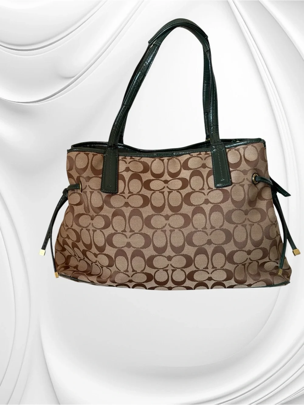 Coach Signature Stripe Python Carryall Tote, style number F24882